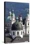 Rooftop View of the Baroque Church Domes and Spires of Salzburg, Austria-Julian Castle-Stretched Canvas