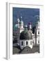 Rooftop View of the Baroque Church Domes and Spires of Salzburg, Austria-Julian Castle-Framed Photo