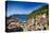 Rooftop View of Vernazza, Cinque Terre, Italy-George Oze-Stretched Canvas