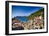 Rooftop View of Vernazza, Cinque Terre, Italy-George Oze-Framed Photographic Print