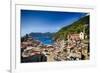 Rooftop View of Vernazza, Cinque Terre, Italy-George Oze-Framed Photographic Print