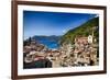 Rooftop View of Vernazza, Cinque Terre, Italy-George Oze-Framed Photographic Print