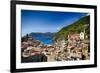 Rooftop View of Vernazza, Cinque Terre, Italy-George Oze-Framed Photographic Print