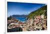 Rooftop View of Vernazza, Cinque Terre, Italy-George Oze-Framed Photographic Print