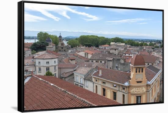 Rooftop view, Tournon, France-Lisa S. Engelbrecht-Framed Stretched Canvas