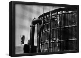 Rooftop Water Tank NYC-null-Framed Poster