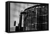 Rooftop Water Tank NYC-null-Framed Stretched Canvas