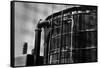 Rooftop Water Tank NYC-null-Framed Stretched Canvas