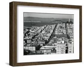 Rooftops and Bay, San Francisco, c. 1938-Brett Weston-Framed Photographic Print