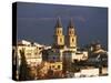 Rooftops and Church at Sunset, Orgiva, Alpujarras, Granada, Andalucia, Spain-Ruth Tomlinson-Stretched Canvas