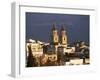 Rooftops and Church at Sunset, Orgiva, Alpujarras, Granada, Andalucia, Spain-Ruth Tomlinson-Framed Photographic Print