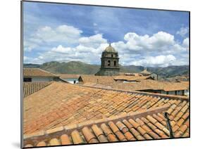Rooftops and Cusco Cathedral, Cusco, Peru-Miva Stock-Mounted Premium Photographic Print