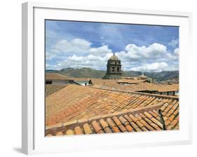 Rooftops and Cusco Cathedral, Cusco, Peru-Miva Stock-Framed Photographic Print