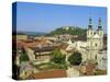 Rooftops and St. Michael's Church, Brno, Czech Republic, Europe-Upperhall Ltd-Stretched Canvas