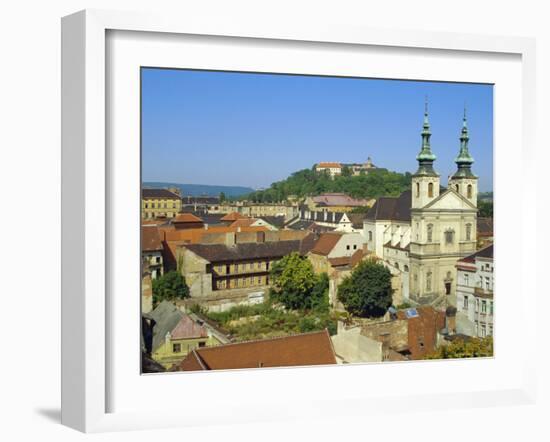 Rooftops and St. Michael's Church, Brno, Czech Republic, Europe-Upperhall Ltd-Framed Photographic Print