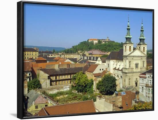 Rooftops and St. Michael's Church, Brno, Czech Republic, Europe-Upperhall Ltd-Framed Photographic Print