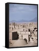 Rooftops and Wind Towers, Yazd, Iran, Middle East-Richard Ashworth-Framed Stretched Canvas