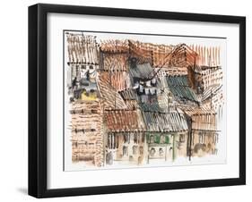 Rooftops, Bogota-Mary Kuper-Framed Giclee Print
