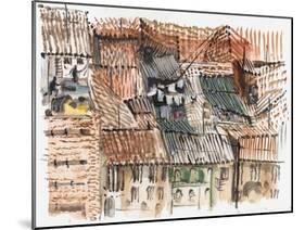 Rooftops, Bogota-Mary Kuper-Mounted Giclee Print