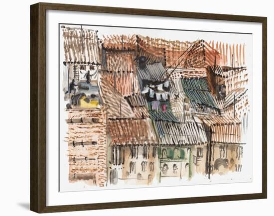 Rooftops, Bogota-Mary Kuper-Framed Giclee Print