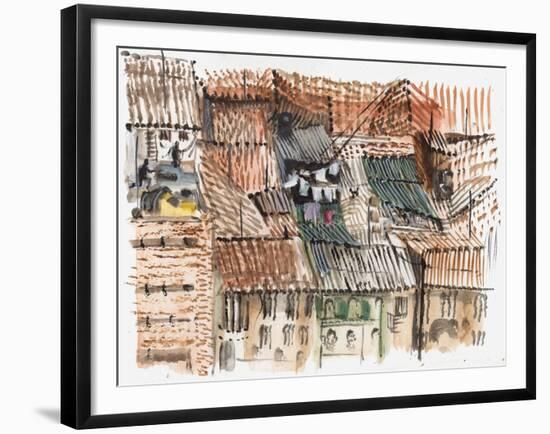 Rooftops, Bogota-Mary Kuper-Framed Giclee Print