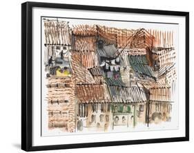 Rooftops, Bogota-Mary Kuper-Framed Giclee Print