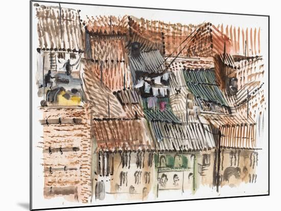 Rooftops, Bogota-Mary Kuper-Mounted Giclee Print