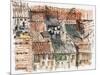 Rooftops, Bogota-Mary Kuper-Mounted Giclee Print