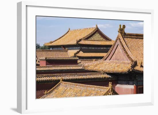 Rooftops, Forbidden City, Beijing, China, Asia-Janette Hill-Framed Photographic Print