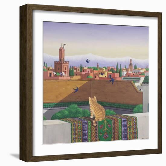 Rooftops in Marrakesh, 1989-Larry Smart-Framed Giclee Print