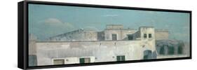 Rooftops in Naples, 18th Century-Thomas Jones-Framed Stretched Canvas