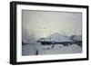 Rooftops in the Snow, 1912-Angelo Morbelli-Framed Giclee Print