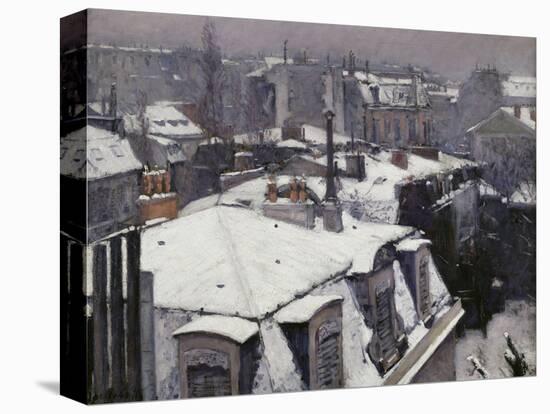 Rooftops in the Snow, c.1878-Gustave Caillebotte-Stretched Canvas