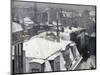 Rooftops in the Snow (Snow Effect)-Gustave Caillebotte-Mounted Giclee Print