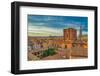 Rooftops landscape panorama with Basilica di Sant'Andrea delle Fratte, Italy-bestravelvideo-Framed Photographic Print