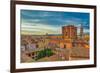 Rooftops landscape panorama with Basilica di Sant'Andrea delle Fratte, Italy-bestravelvideo-Framed Photographic Print