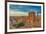 Rooftops landscape panorama with Basilica di Sant'Andrea delle Fratte, Italy-bestravelvideo-Framed Photographic Print