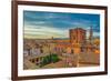 Rooftops landscape panorama with Basilica di Sant'Andrea delle Fratte, Italy-bestravelvideo-Framed Photographic Print