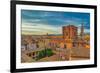 Rooftops landscape panorama with Basilica di Sant'Andrea delle Fratte, Italy-bestravelvideo-Framed Photographic Print