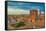 Rooftops landscape panorama with Basilica di Sant'Andrea delle Fratte, Italy-bestravelvideo-Framed Stretched Canvas