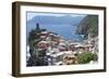 Rooftops of Cinque Terre Vernazza-Marilyn Dunlap-Framed Art Print