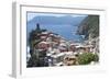 Rooftops of Cinque Terre Vernazza-Marilyn Dunlap-Framed Art Print