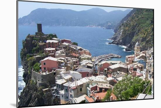 Rooftops of Cinque Terre Vernazza-Marilyn Dunlap-Mounted Art Print