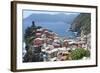 Rooftops of Cinque Terre Vernazza-Marilyn Dunlap-Framed Art Print