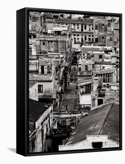 Rooftops of Havana Centro from 8th Floor of Hotel Seville, Havana, Cuba-Lee Frost-Framed Stretched Canvas