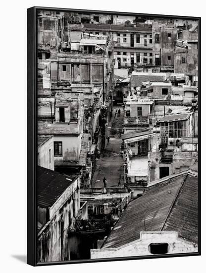 Rooftops of Havana Centro from 8th Floor of Hotel Seville, Havana, Cuba-Lee Frost-Framed Photographic Print