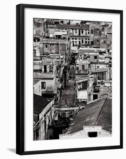 Rooftops of Havana Centro from 8th Floor of Hotel Seville, Havana, Cuba-Lee Frost-Framed Photographic Print