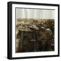 Rooftops of Houses after Tidal Wave-null-Framed Premium Photographic Print