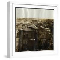 Rooftops of Houses after Tidal Wave-null-Framed Premium Photographic Print