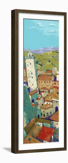 Rooftops of San Gimignano-Jane Henry Parsons-Framed Premium Giclee Print